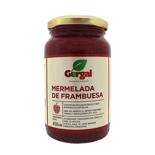 Mermelada de frambuesa x 450grs ¡Elaboración propia!